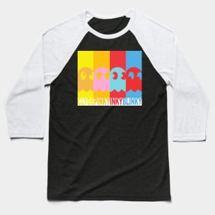 PACMAN Inky, Blinky, Pinky and Clyde Baseball T-Shirt